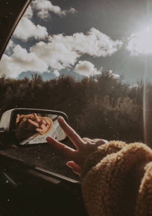 Safari ya barabara na sema Tumblr aesthetic wallpaper