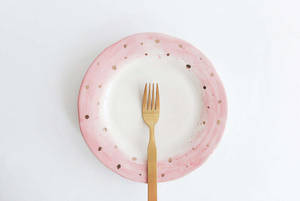 Sahani ya Vintage ya Pink Pastel Aesthetic — Nyekundu ya kupendeza Picha ya Ukuta