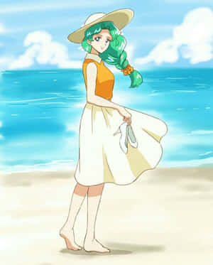 Sailor Neptune in full battle gear — Apple Watch Ultra Picha ya Ukuta