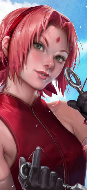 Sakura Haruno kuchora realistic wallpaper