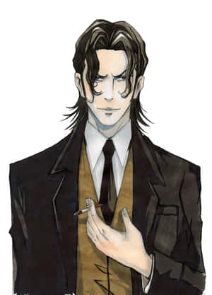 Sakuya Togane, mhusika wa mafumbo kutoka Psycho-Pass, unapiga mwonekano wa kusudi. — Kindle Picha ya Ukuta