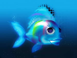 Samaki mzuri wenye macho mazuri wallpaper