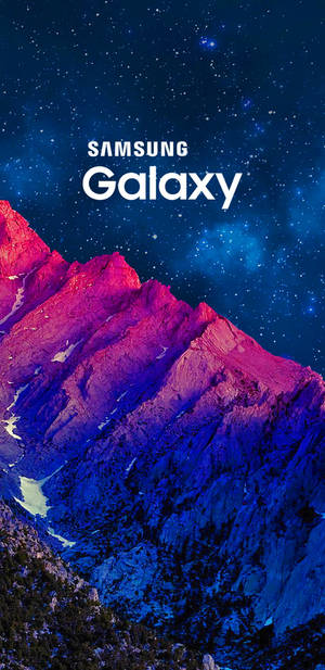 Samsung Galaxy J6 Ikiangaza Kilele cha Milima Wakati wa Machweo — Samsung galaxy Picha ya Ukuta