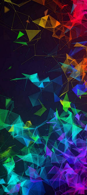 Samsung S21 Ultra Triangles za Rangi Wallpaper — Tecno Camon 40 Pro Picha ya Ukuta