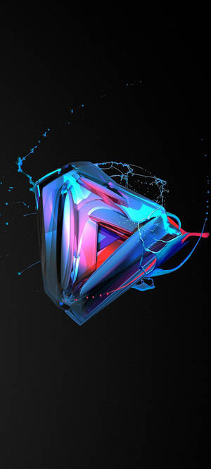 Samsung S21 Ultra Iridescent Triangle Wallpaper — iPhone 15 Pro Max Picha ya Ukuta