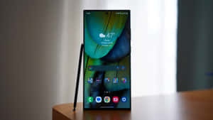 Samsung S23 Ultra Ikiwa na S Pen Inayoonyeshwa — Samsung galaxy s22 Picha ya Ukuta