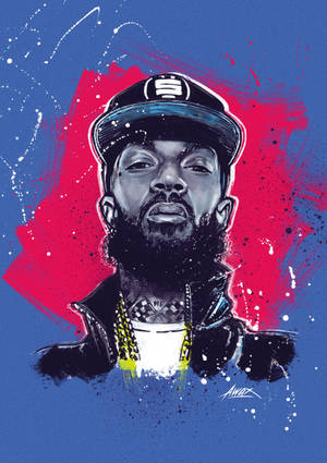 Art About Nipsey Hussle wallpaper — Oppo Pad 6 Picha ya Ukuta