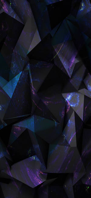 Sanaa ya Aesthetic ya Nyeusi na Purple Shimmering — Galaxy S25 Picha ya Ukuta