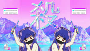 Sanaa ya Anime ya Kompyuta ya Meza PFP Aesthetic — Sanaa ya urembo Picha ya Ukuta