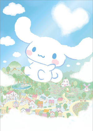 Sanaa ya Cinnamoroll anayefuka wallpaper — OnePlus Pad Go 2 Picha ya Ukuta