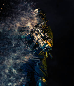 Sanaa ya Grafu ya Gunman wallpaper — Galaxy Z Fold Picha ya Ukuta