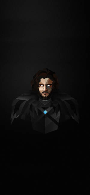 Sanaa ya poligoni Jon Snow wallpaper — iPhone 17e Picha ya Ukuta