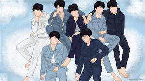 Sanaa ya Uhuishaji ya BTS 2020 — Bts aesthetic Picha ya Ukuta