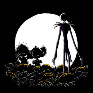 Tapeta la Sanaa ya Vekta ya Charlie Brown ya Halloween