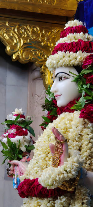 Sanamu ya Krishna Maharaj ya Kupendeza — POCO C81x Picha ya Ukuta