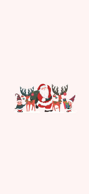 Santa Claus Siri Aesthetic Cute Krismasi — Redmi Note Picha ya Ukuta