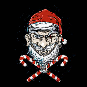 Santa Mbaya Pirate Wallpaper — Pixel Watch Picha ya Ukuta