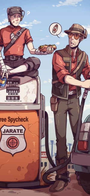 Iphone Xs Max Team Fortress 2 Background — iPhone Xs Picha ya Ukuta