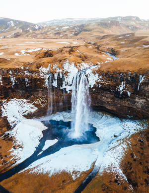Seljalandsfoss Iceland Cool Ipad — iPad Mini Picha ya Ukuta