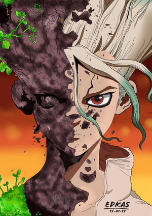 Senku Ishigami katika Dr Stone wallpaper — Oppo Pad 4 Pro Picha ya Ukuta