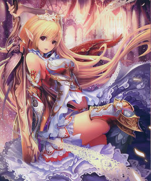 Sexy Anime Fantasy Warrior wallpaper — Motorola Razr Ultra 2025 Picha ya Ukuta