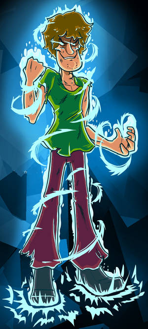 Shaggy ultra instinct glowing up wallpaper — iPhone 14 Plus Picha ya Ukuta