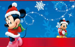 Sherehe za Krismasi na Watu Wako wa Disney Waliotunajwa — Krismasi ya disney Picha ya Ukuta