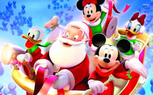 Sherehehea Uchawi wa Disney Krismasi Hii — Krismasi ya disney Picha ya Ukuta