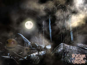 Sherehekea Halloween na Jack Skellington kutoka "The Nightmare Before Christmas" — Usiku wa kutisha kabla ya krismasi Picha ya Ukuta