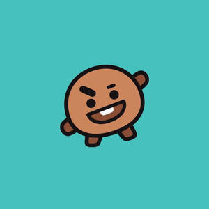 Shooky BT21 turquoise poster wallpaper — Pixel Watch Picha ya Ukuta