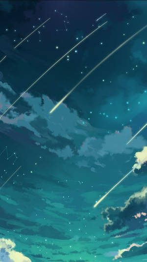 Shooting Stars na Constellations iPhone SE — iPhone Se Picha ya Ukuta