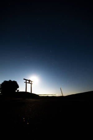 Shrine At Night IPad Mini — iPad Mini Picha ya Ukuta
