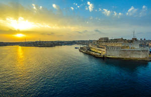 Picha ya macheo ya Grand Harbour Malta