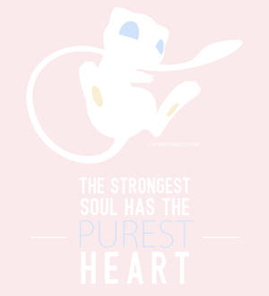 Mew Purest Heart Quote wallpaper — Vivo X Fold3 Picha ya Ukuta