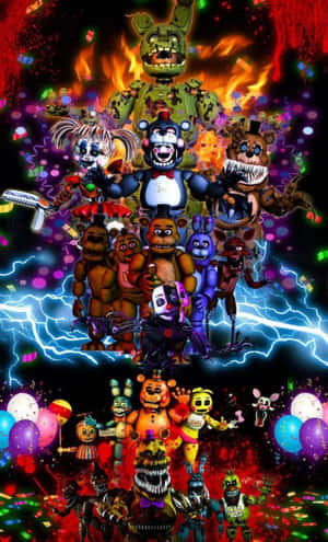 Picha za Mhusika wa Five Nights At Freddy's — Realme Pad 2 Picha ya Ukuta
