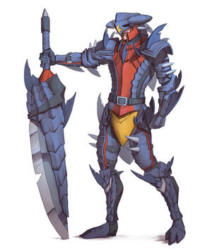 Silaha ya Garchomp ya Mwanamume wallpaper — Pokemon Sword na Shield Picha ya Ukuta