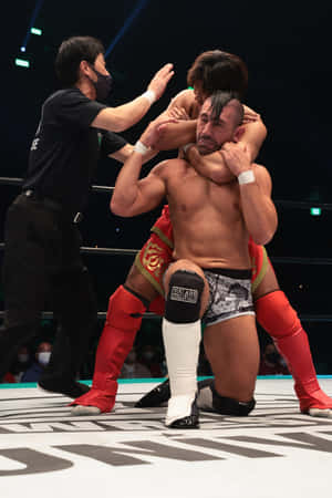 Simon Gotch Dhidi Masakatsu Funaki Mashindano ya Taifa V3 — Huawei MatePad 11.5 (2025) Picha ya Ukuta