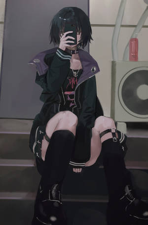Simu ya Anime Goth — Anime simu Picha ya Ukuta