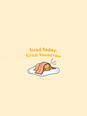 Simu ya Gudetama — Sanrio GIF Picha ya Ukuta