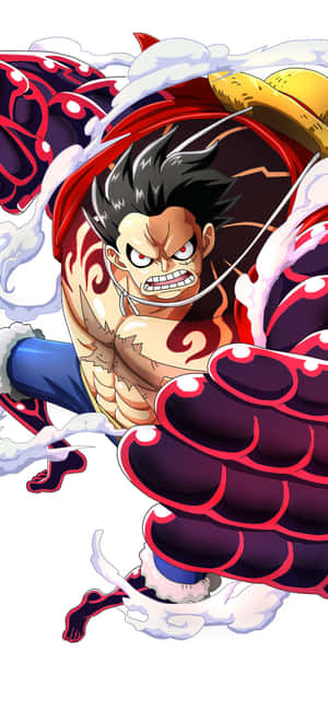 Simu ya Luffy [picha ya mandhari] — iPhone 14 Plus Picha ya Ukuta
