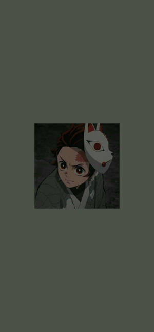 Skrini ya Kuingia Anime Tanjiro Kamado — Demon slayer phone Picha ya Ukuta