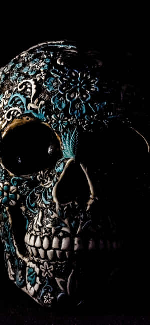 Skull Background — OnePlus N6x Picha ya Ukuta