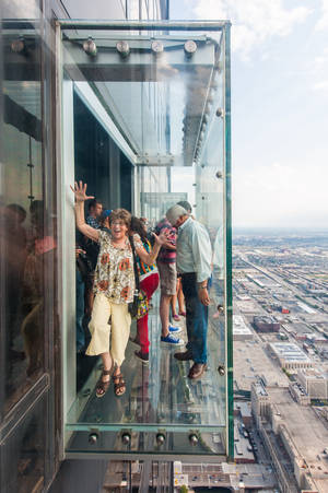 Skydeck Chicago Willis Tower — Xiaomi Pad 7S Pro 12.5 Picha ya Ukuta