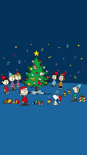 Mandhari ya Snoopy Akimba Krismasi