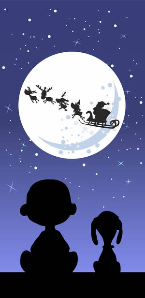 Snoopy Charlie Krismasi Santa Claus Wallpaper