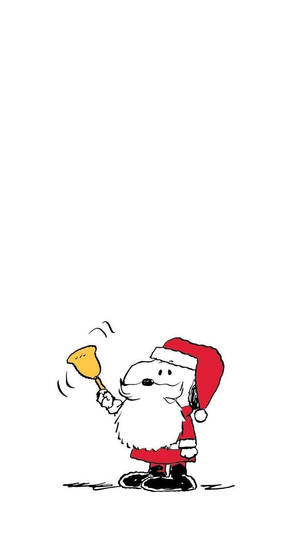 Snoopy Krismasi Vazi la Santa Wallpaper