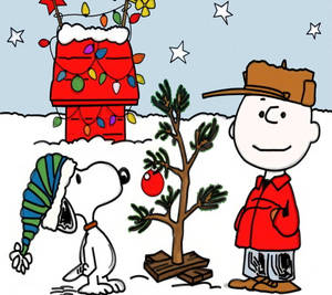 Snoopy Krismasi Nyota Wallpaper