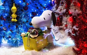 Picha ya Mandhari ya Snoopy Krismasi 3D