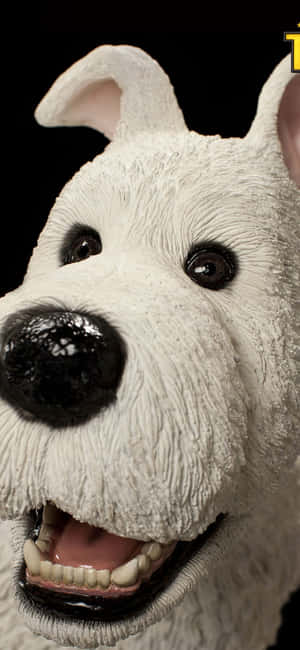 Snowy, the loyal terrier from The Adventures of Tintin Film Version — Oppo A6x Picha ya Ukuta