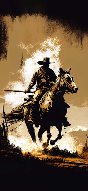 Cowboy Background — Redmi Turbo 5 Max Picha ya Ukuta